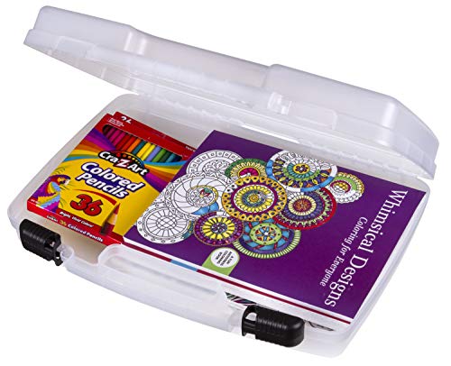 ArtBin 17 inch 8017AB Quick View Carrying Case, Portable Art & Craft Organizer with Handle, 1 Plastic Storage Case - 17" Standard Base Open Core - size: 17 inch - Standard