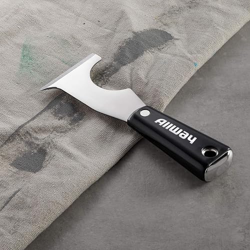 ALLWAY NXG1 Ergonomic Grip 6-in-1 Painter's Multi Tool with Hammer End | Ergonomic Grip, Built-in Hammer End, Roller Scraper, Can Opener, Scraper, Chisel, Crack Opener - style: 6-in-1 Ergonomic