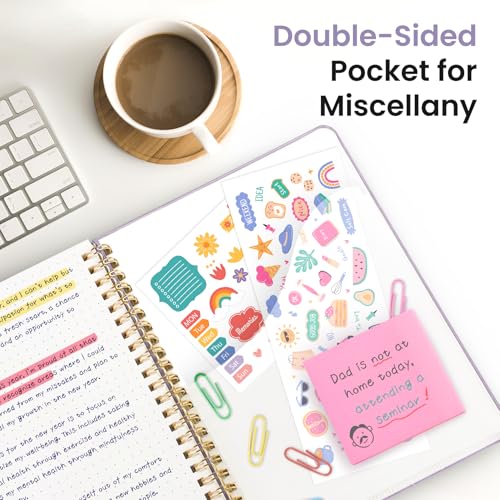 Taja Dotted Spiral Journal Notebook for Women & Men, 140 Pages, Dotted Notebook for Journaling & Note Taking, Journals for Writing, A5(5.7" x 7.9") – Purple - color: E.Purple, style: b-Dotted