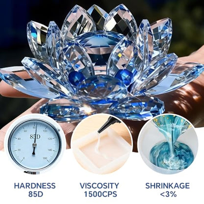 UV Resin with Light 100g,Fast Curing & Bonding UV Resin and 395nm UV Flashlight for Beginner,UV Glue for Bonding Jewelry,Plastic and Glass Repairs（50g*2） - size: 100g