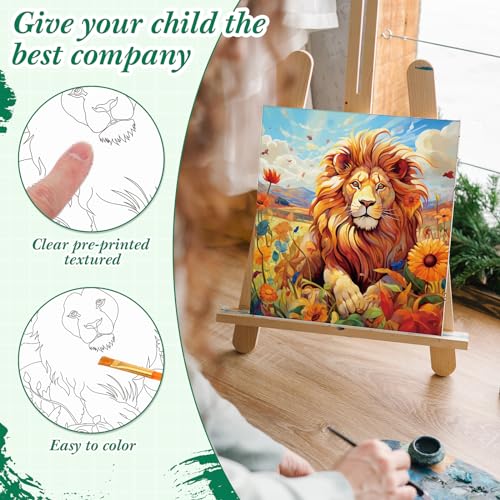 Sherr 12 Pcs Pre Drawn Canvas Pre Printed Canvas for Adults Sip and Paint Party Canvases Painting Kit for Summer Easter Mother's Day Party Favor(Mixed Style,8 x 8 Inch) - size: 8 x 8 Inch, style: Mixed Style