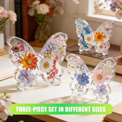 Butterfly Resin Molds, Butterfly Candle Molds Silicone, Flexible Effortless Demoldable Epoxy Molds for Resin Casting, Soap, Candle, Flowers Preservation, Spring Decor & Birthday Gifts