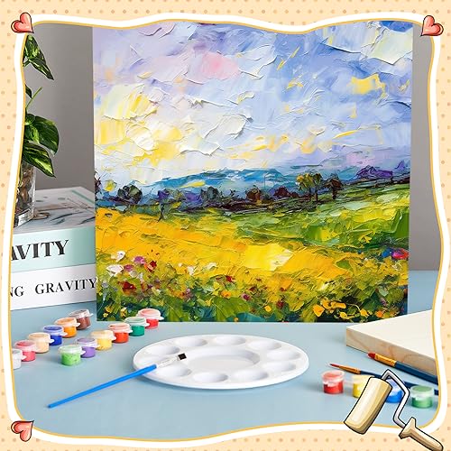 Barydat 24 Pcs Wood Panels for Painting 10'' x 10'' Unfinished Wood Canvas Board Artist Wall 0.79'' Deep Wooden Cradled Panel for DIY Crafts, Easel Display, Painting Pouring Arts Use with Oil, Acrylic - size: 10" X 10"