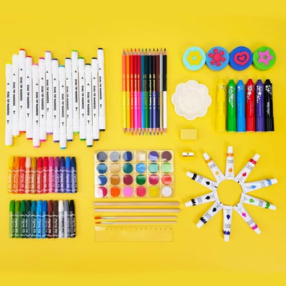 AmazeCat Art Supplies,159-Piece Deluxe Art Set,Drawing &Painting Kits for Kids,Gift Box for Adults Artists Kids Teens Girls Boys 4-12 - color: 159Set-Blue