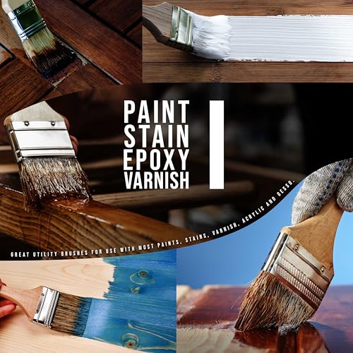 U.S. Art Supply 720 Pack of 1 inch Paint and Chip Paint Brushes for Paint, Stains, Varnishes, Glues, and Gesso - size: 1-inch