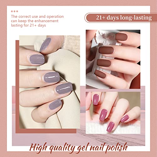 JODSONE Gel Nail Polish Kit with U V Light 32 Color Soak Off Base&Top Glitter Coat Gel Polish for DIY Manicure Lovers - color: 32KIT-Color 7