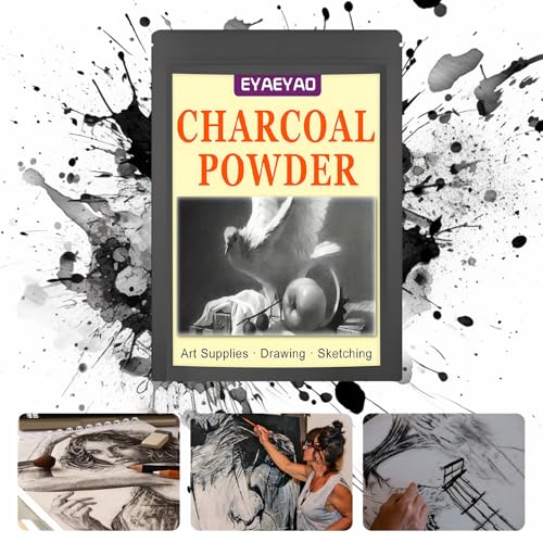 Premium Charcoal Powder for Drawing & Sketching - 10 lbs Fine Art Charcoal, Ideal for Shading, Blending - Professional & Beginner Artist Supplies (10 Pounds) - size: 1 Count (Pack of 1)