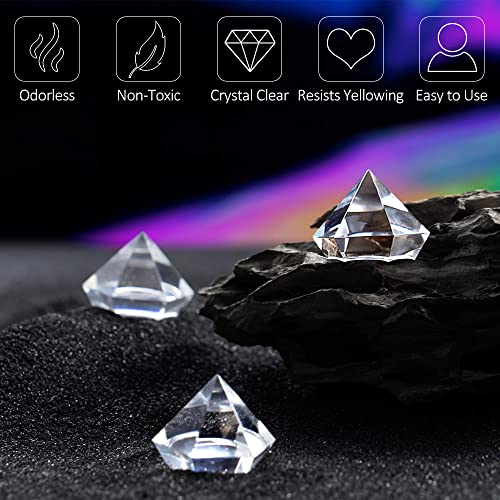 UV Resin - DIYcraft Odorless Crystal Clear Hard Resin 500g, Fast Curing Epoxy Resin for DIY Resin Molds, Jewelry Making - Suitable Art Craft Beginner UV Resin Jewelry Making Kit