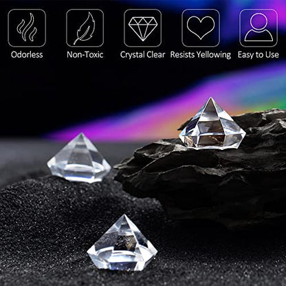 UV Resin - DIYcraft Odorless Crystal Clear Hard Resin 500g, Fast Curing Epoxy Resin for DIY Resin Molds, Jewelry Making - Suitable Art Craft Beginner UV Resin Jewelry Making Kit