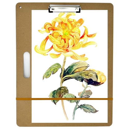 14" x 18" Drawing Board, Artist Sketch Boards with Handle for Drafting Art, Portable Wooden Clipboard for Class or Studio Fit in Artists Tote - size: 14" x 18"
