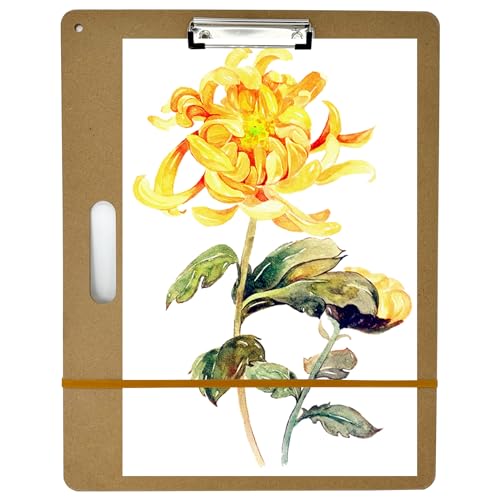18" x 18" Drawing Board, Artist Sketch Boards with Handle for Drafting Art, Portable Wooden Clipboard for Class or Studio Fit in Artists Tote - size: 18" x 18"