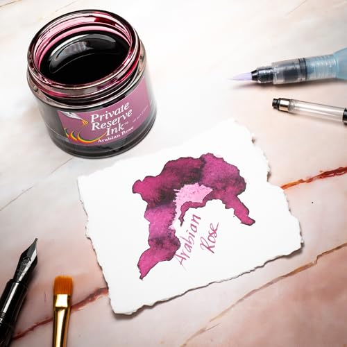 Private Reserve Premium Fountain Pen Ink, 60ml Bottle, Arabian Rose | Premium fountain pen ink with smooth flow, rich color, and reliable everyday writing performance. - color: Arabian Rose