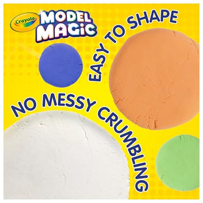 Crayola Model Magic White, 4‑Pack (8 oz Each), Teacher Must Haves & Classroom Essentials, Air‑Dry Modeling Material for Kids, Sculpting Craft Clay Alternative, Ages 3+ - color: White