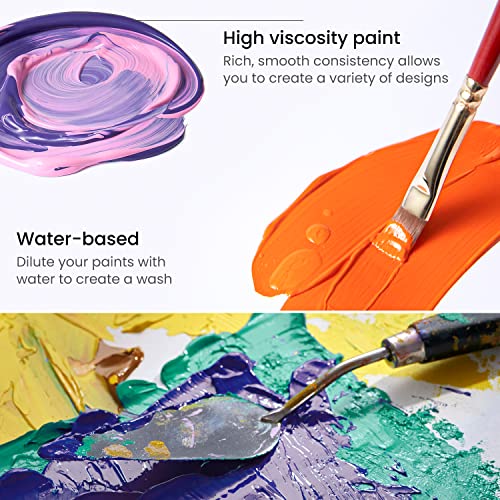 ARTEZA Acrylic Paint, A503 Ultramarine Blue, 16.9 fl oz, 500ml Jar, Opaque, Quick-Drying, Acrylic Paints for Painting on Canvas and Wood - color: A503 Ultramarine Blue, size: 16.9 Fl Oz (Pack of 1)
