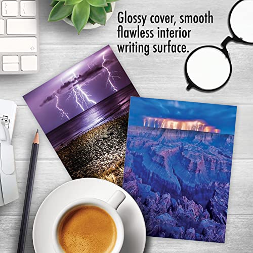 The Best Card Company - Box of 10 All Occasion Cards Blank (4 x 5.12 Inch) - Scenic Landscape Cards Assorted - Bolts of Beauty M4621OCB-B1x10 - style: Bolts of Beauty