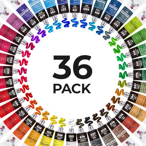 MeiLiang Watercolor Paint Set 36 Vibrant Colors 5ml (0.17-oz) Tube, Non-toxic Water Color Paints, Watercolors Painting Art Supplies, Painting Kits for Adults & Teens Beginners - style: Tube Set 36 Color