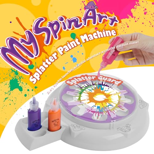 Wings Giant Paint Spin Art Machine Kit for Kids, Paint Spinner with Splatter Guard, Thicker Painting Spinner Arts & Crafts Birthday Gifts for 6-12 Years Old Boy, Girl