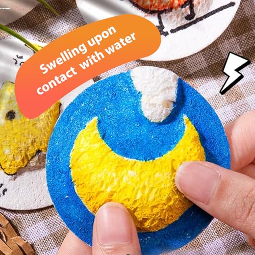 Wanbeiooray 44Pcs 3D Foam Art Kit, Paint Pens, Texture Paper, Beaded Chains | Soft foam paper & vibrant acrylic paint pens; great for DIY art, classroom crafts, party favors & creative gifts