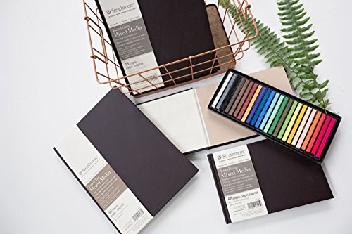 Strathmore 469-405 Hardbound Mixed Media Art Journal, 8.5" x 5.5", Toned Gray, 48 Pages - size: 8.5x5.5 inch, style: Hardbound, Gray, Phase Out