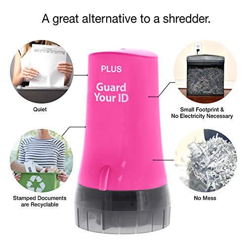 Guard Your ID Advanced Security Roller 2.0 Identity Theft Prevention Stamping Pink - color: Pink, size: Regular
