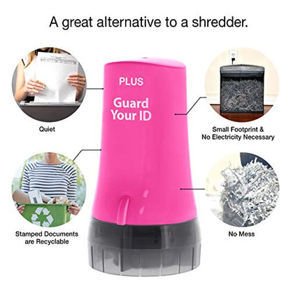 Guard Your ID Advanced Security Roller 2.0 Identity Theft Prevention Stamping Pink - color: Pink, size: Regular