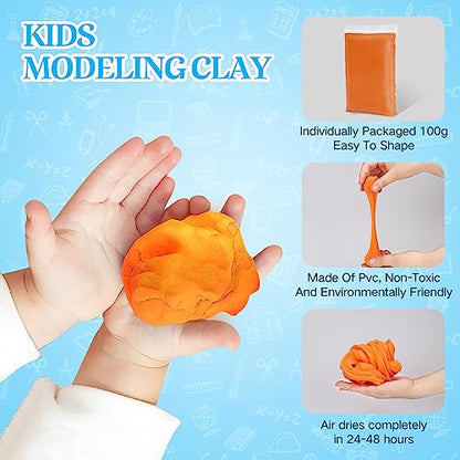 100g Foam Clay, Modeling Clay, Green Air Dry Ultra Light Clay, Non-Toxic, Non-Sticky, Ideal Gift for Boys and Girls - color: Green, size: 100g