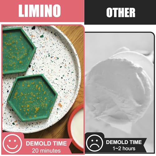 Eco Resin Casting Powder - 1400g Ceramic Resin Powders Kit with 6pcs Pigments, Fast Curing, Easy to Demold, Water Mixed Activated - Toxic-Free, Odorless - Plaster Casting Kit for DIY Home Art Crafts - color: White,50oz