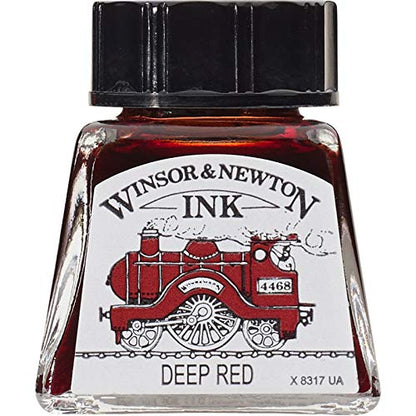 Winsor & Newton, Deep Red Drawing Ink, 14ml Bottle, Acrylic - color: Deep Red, style: 14ml Bottle