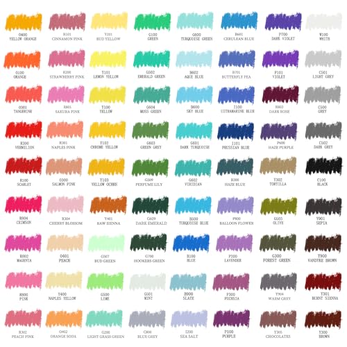 Artecho Oil Pastels Set of 72 Colors (10 x 70 mm) | Soft Oil Pastels, For Art Painting, Drawing, Blending, For Artists, Beginners, Teachers - style: 72 Basic Colors