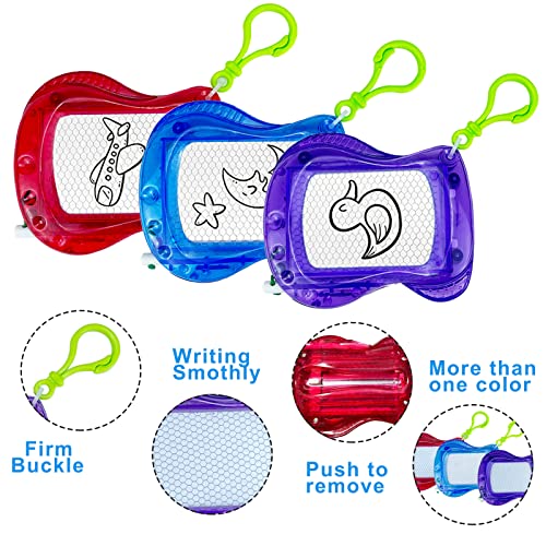 22 Pack Mini Magnetic Drawing Board(6 Colors), Kids Party Favors Backpack Keychain Doodle Drawing Boards, Erasable Sketch and Board Writing Pad for Boys Girls Classroom Supplies Goodie Bag Fillers - style: 22pcs