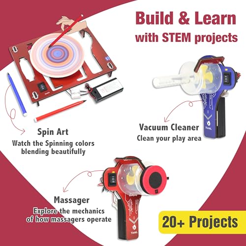 Butterfly EduFields STEM Kit for Kids Ages 8-10-13 | Build 20+ Motor Machines & DIY Engineering Projects | Educational Science Kit for Boys & Girls | Fun STEM Toys for Ages 8-10 | Robotics Learning - style: Electro Play Kit