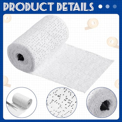 Heentan 6 Rolls Plaster Strips Plaster Gauze Bandages Blank Cloth Wrap Rolls for DIY Hobby Crafts, Belly Cast, Body Molds, Mask Making, Scenery Art(4 x 180 Inches) - size: 4 x 180 Inch