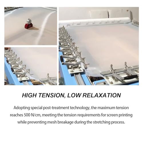 OTGMGCB 1.27m x 2m Silk Screen Mesh, Professional Screen Printing Screens, High-Definition Mesh Stencil for T-Shirt, Paper & Fabric Printing (100mesh/39T)