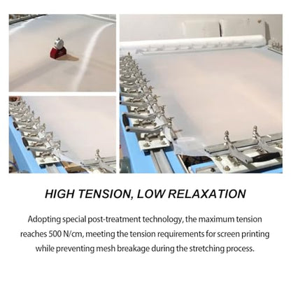 OTGMGCB 1.27m x 2m Silk Screen Mesh, Professional Screen Printing Screens, High-Definition Mesh Stencil for T-Shirt, Paper & Fabric Printing (100mesh/39T)