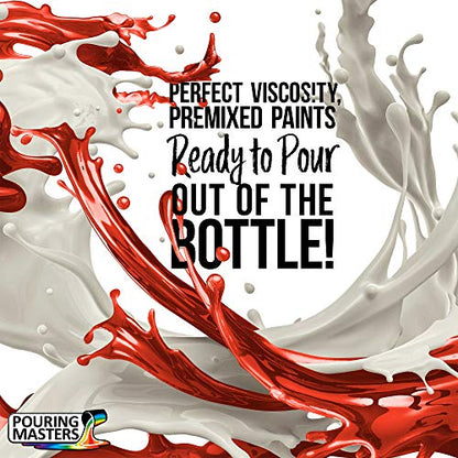 Pouring Masters Havana Red Ready to Pour Acrylic Pouring Paint - Premium 8-Ounce Pre-Mixed Fluid Acrylic Paint - Fluid Art Supplies for Canvas, Wood, Paper, Tile & Rocks - color: Havana Red