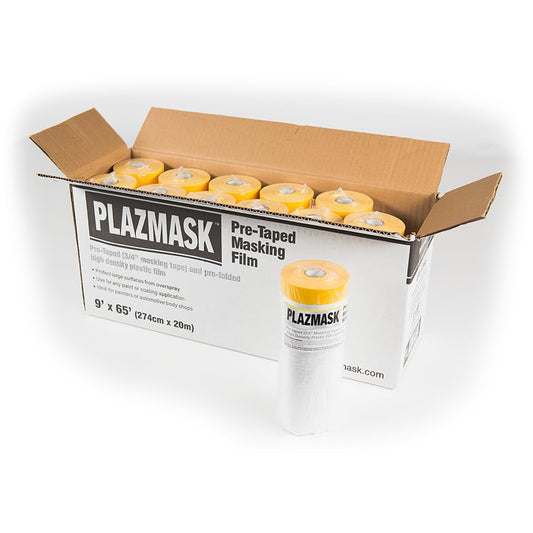 Pre-Taped Masking Film, 9-Feet X 65-Feet, 12-Pack - size: 9-Feet X 65-Feet, style: 12-Pack