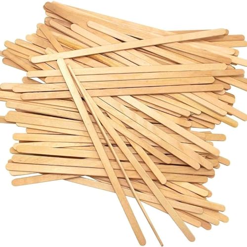 Coffee Stirrers Disposable Wooden Coffee Stir Sticks - Round-End Birchwood 5.5 Inches Large Wooden Stir Sticks - Pack of 2000 Wood Stir Sticks - style: 5.5 Inches - Pack of 2000