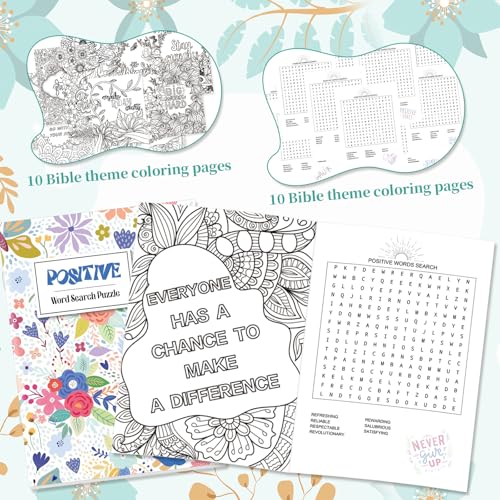 Liliful 24 Pcs Motivational Sayings Coloring Book Bulk for Adult DIY Art Stress Relief Drawing Book with Inspiring Patterns for Adults, Party Favors, Goodie Bag Filler and Holiday Gifts - style: Motivational