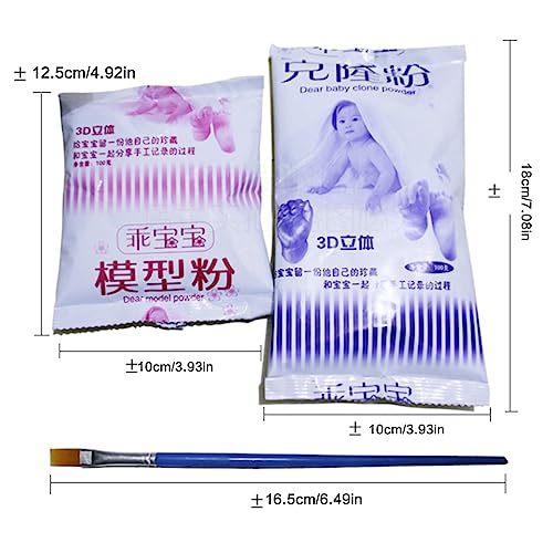 ljhnba for Creative Baby Hand Moulding Powder Baby Hand Foot Casting Powder DIY Hand Holding Craft Material Hand Casting Powder Alginate Molding