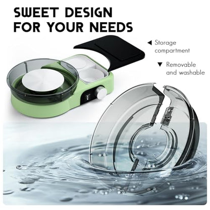 Pottery Wheel for Adults - Complete Pottery Tools Kit for Beginners, 6" Turntable Two-Way Rotation Adjustable Speed, 2.2 lbs. Air Dry Clay, Mini Clay Making Pottery Wheel with Storage Design (Green) - color: Green