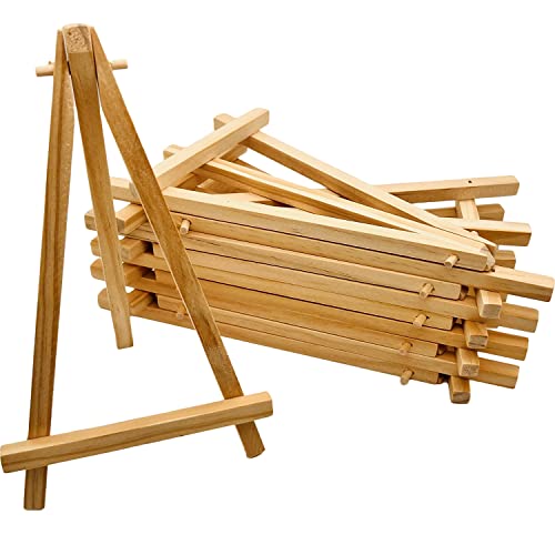7.5 Inch Mini Wood Display Easel, 10 Pcs Tabletop Easels for Displaying Photos, Picthres - style: 7.5 Inch