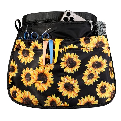 Barber Apron with 5 Pockets, Waterproof and Bleach-proof Hair Stylist Apron for Men and Women - color: Sunflower