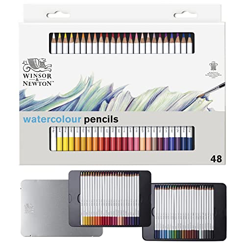 Winsor & Newton Studio Collection Artist Pencils, Watercolour Pencil Tin, 48 piece - style: 48 Waterclour Pencil Tin