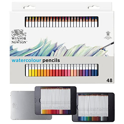Winsor & Newton Studio Collection Artist Pencils, Watercolour Pencil Tin, 48 piece - style: 48 Waterclour Pencil Tin