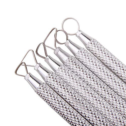 Zuoyou 6 PCS Clay Pottery Sculpting Tools Set Pottery Clay Sculpture Caving Scraper Craft Modelling Tools