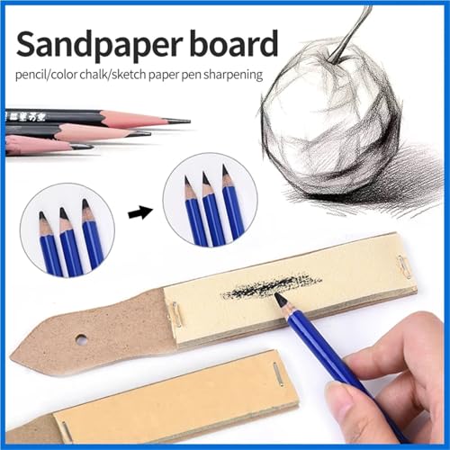 12set Blending Stumps and Tortillions Paper Art Blenders with Sandpaper Pencil Sharpener Pointer Artist Set(Set 1) - color: Set 1