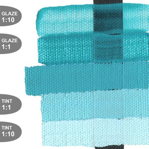 GOLDEN Fluid Acrylics, Cobalt Teal, 4 fl. oz. Bottle, Professional Acrylic Paint, Semi-Opaque