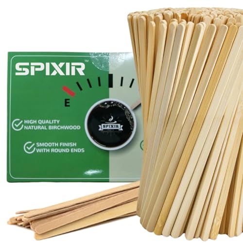 Coffee Stirrers Disposable Wooden Coffee Stir Sticks, 7-inch Large Stir Sticks, 1000 Wooden Coffee Stirrers, Round-End Wooden Stir Sticks for Coffee, Birchwood Swizzle Sticks for Coffee - style: 7 Inches - Pack of 1000