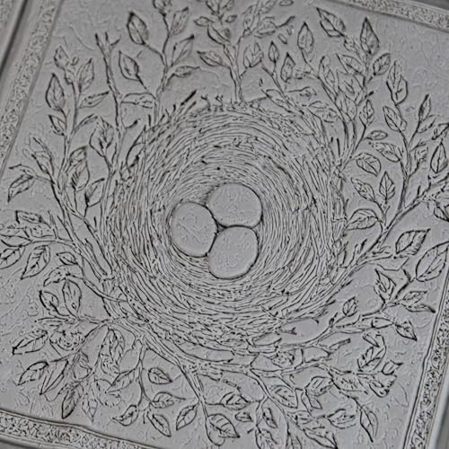 Birds Nest Clay Texture Roller 4" for Polymer Clay - color: Birds Nest Roller