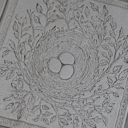 Birds Nest Clay Texture Roller 4" for Polymer Clay - color: Birds Nest Roller